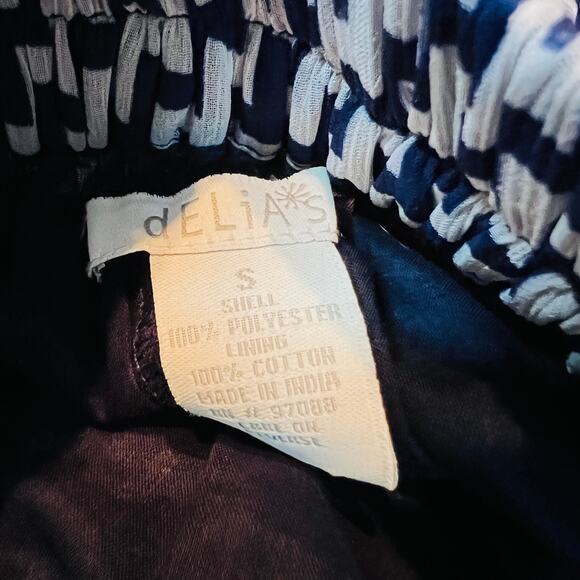 Delia's Swing Skirt Y2K Zig Zag Mid Mod Print Mini Skater - S - Picture 3 of 3